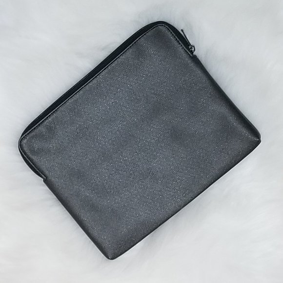 Bulgari BVLGARI Metallic Shimmer Black Zippered Bag 11" x 9” - Picture 3 of 12